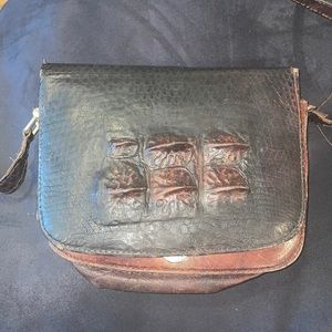 Handmade Croc skin crossbody